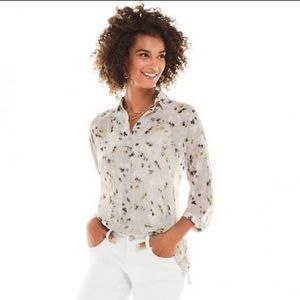Cabi #5204 Matinee Floral Button Up Blouse S